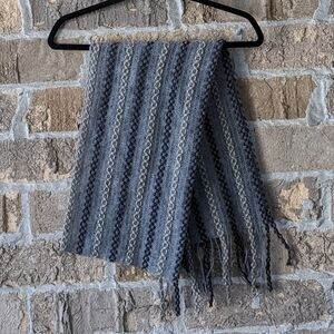 NWOT Filatess Como Italia Wool Mohair Stripe Scarf 66" x 10"